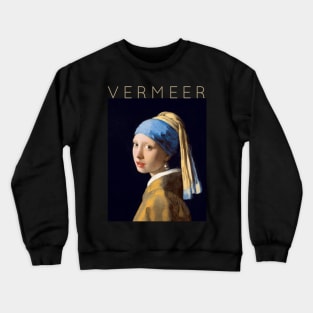 Johannes Vermeer - Girl With A Pearl Earring Crewneck Sweatshirt